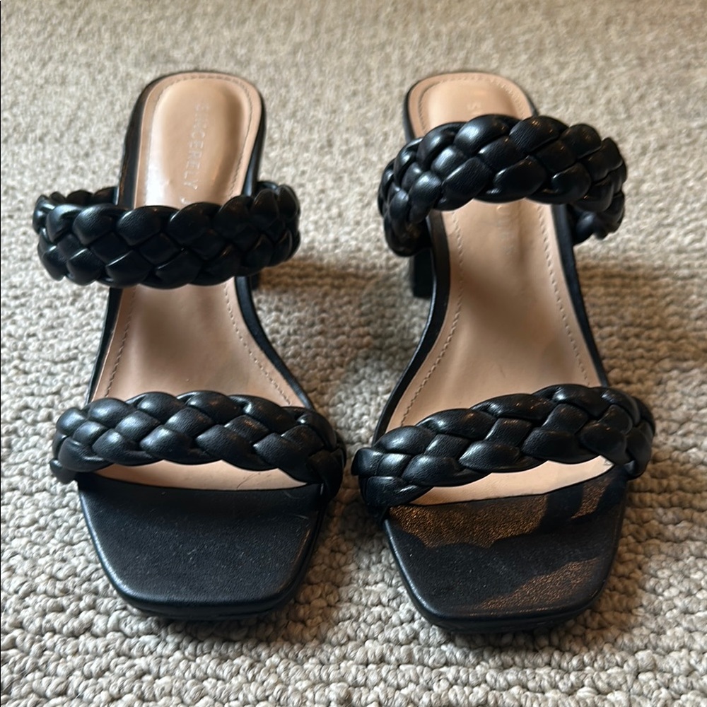 Sincerely Jules Braided Women's Heel Sandals